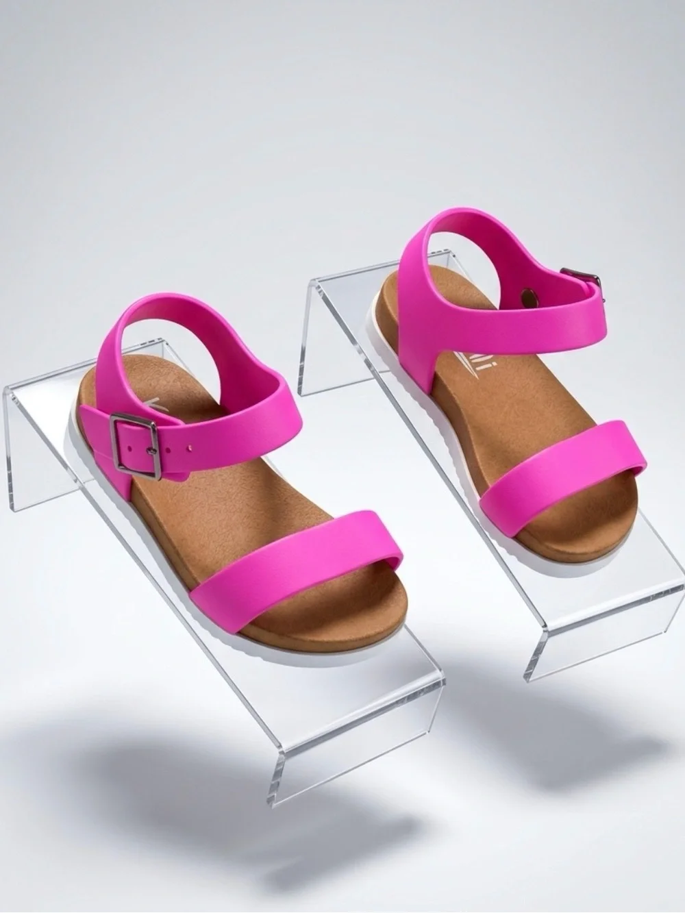 Kali Infant Kids Bright Pink Strappy Sandals
